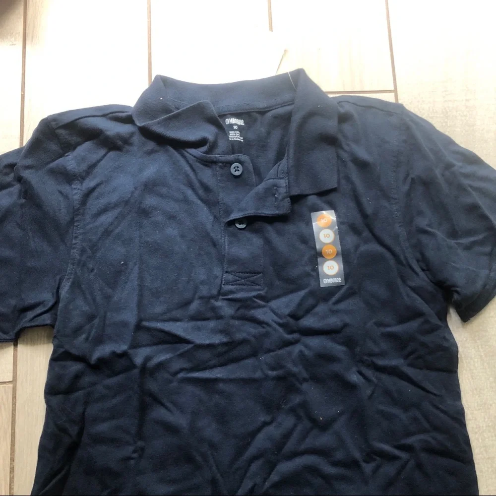 NWT Gymboree boys navy blue collared polo size 10